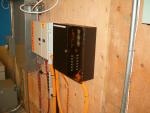 Fibre junction box. Currently, 24 stand enters via TBayTel.
