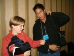 NFB's Stephanie Barker and Cal at the Snowden Conference 04 10 05 011