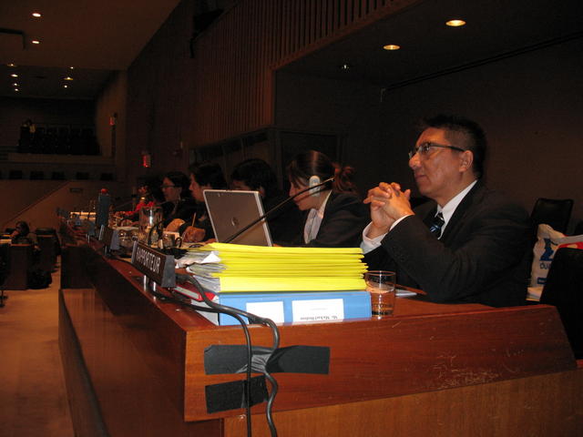 (08 04 30) NAN Deputy Grand Chief Alvin Fiddler addresses UN Permanent Forum on Indigenous Issues in New York