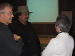 Roy Siddlers, Ross Mamakeesic & Dianne Corbett having a conversation