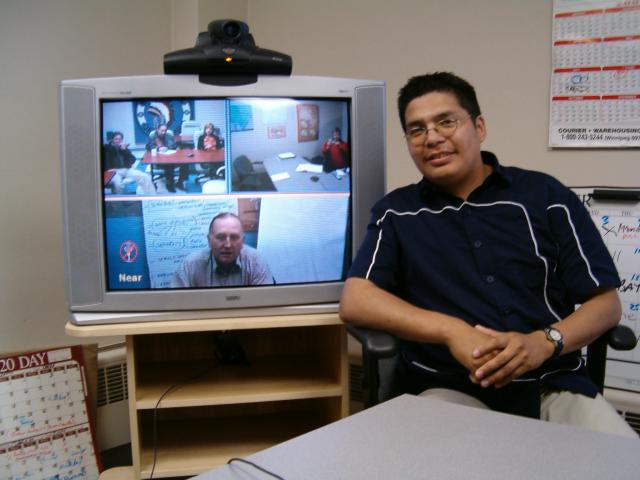 Wesley McKay particpates in a VC with E. Harper 04 08 19 Video Conferencing 002