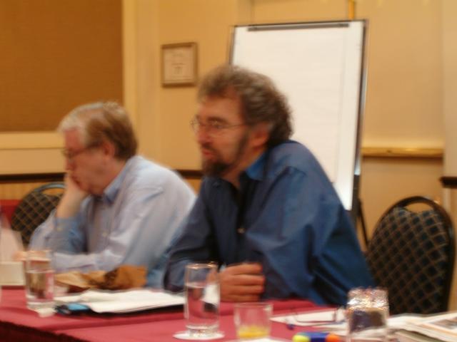 Andrew Clement (right) and Michael Gurstein Cracin Workshop Montreal May 2004 001