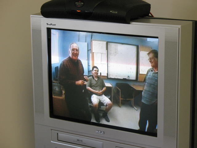 Chief David Mathews meets with Brian Beaton via video conference